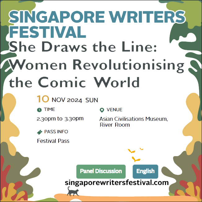 ComixPandora's tweet photo. Woohoo! Latest update! XD
Hui Xuan (Author of Dream Walker) is invited to the Panel Discussion at the Singapore Writers Festival!
Mark your date with her!

Date/Day:  10 Nov 2024 (Sun)
Time: 2.30pm to 3.30pm
Venue: Asian Civilisations Museum, River Room

*Festival Pass is needed. https://t.co/sN4jQFIK9E