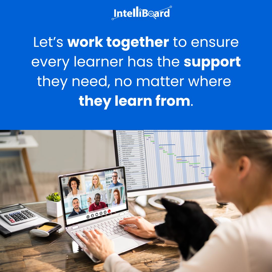 The Future of #DistanceLearning is Data-Driven 🚀National Distance Learning Week reminds us of the importance of accessible, quality education for all. IntelliBoard is here to support that mission!