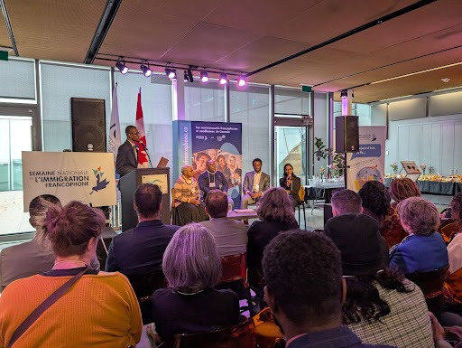 MonAssemblee's tweet photo. Hier, l'AFO a participé au lancement officiel de la 12e édition de la Semaine nationale de l'immigration francophone, organisée par la @fcfacanada. Félicitations aux organisateurs et organisatrices pour cet événement remarquable ! #ONfr #Canfr