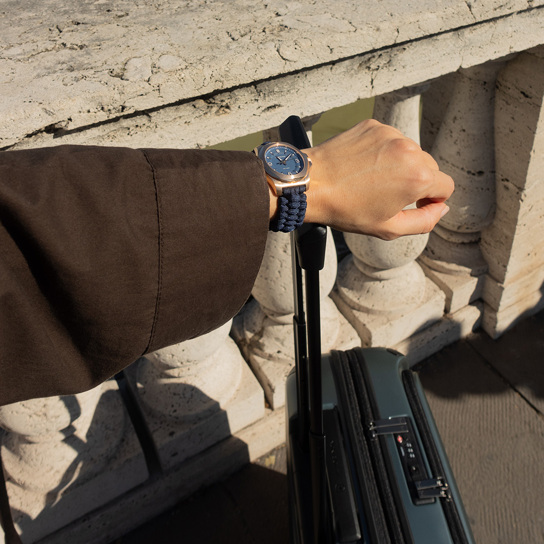 Step into your day with the I.N.O.X. V watch, a symbol of Swiss precision, guiding you through every moment. Travel effortlessly with the Spectra 3.0, crafted from recycled materials, offering space for all your essentials. Discover more: vx.ag/3C6FRnK #MyVictorinox