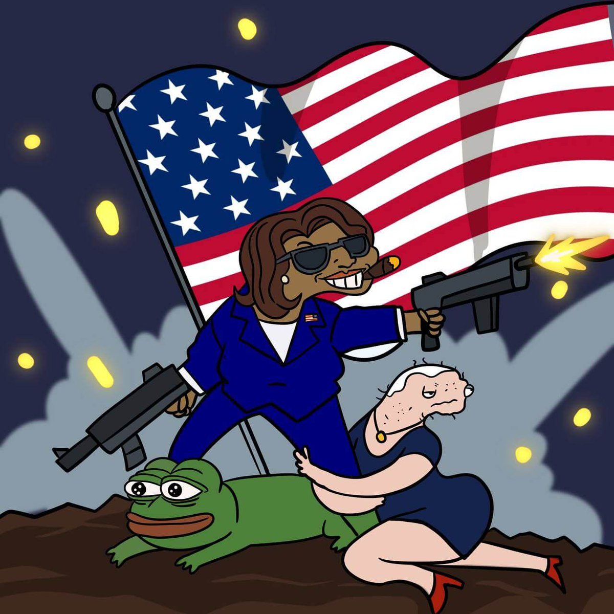 TrumpWNH's tweet photo. Kamala is angry rn.. https://t.co/AMx0LoWeuM