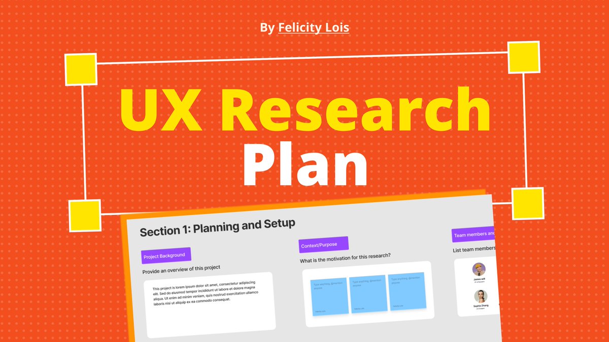 felicitylois_'s tweet photo. Hey everyone! 😊 I created a UX Research Plan on FigJam

→It’s flexible
→For teams and individuals
→Perfect for collaboration and brainstorming

Link: https://t.co/krb4CG6YDh https://t.co/WhI1siw3Lr