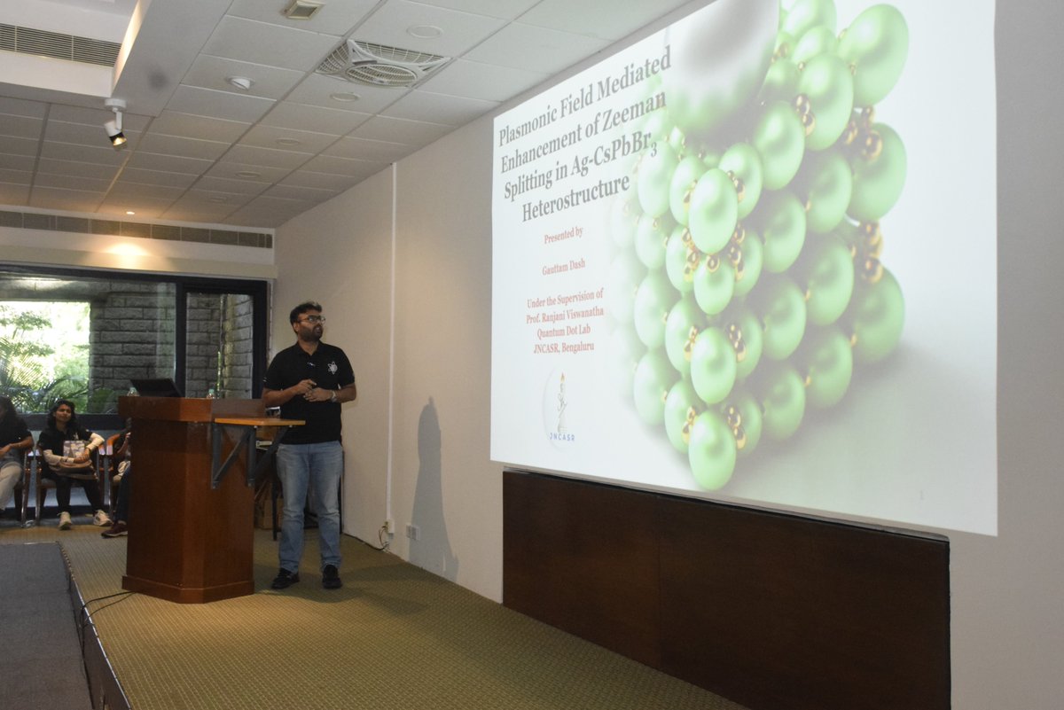Late post alert! 
I had the incredible opportunity to contribute to the NCU Day event on October 19, 2024, with a talk on “Surface Enhanced Magneto Optics” It was an honor to share insights and engage with such an enthusiastic audience. 😍
<a href="/NCU_JNCASR/">New Chemistry Unit</a> <a href="/QuantumDotLab1/">Quantum Dot Lab @JNCASR</a> <a href="/jncasr/">JNCASR Bangalore</a>