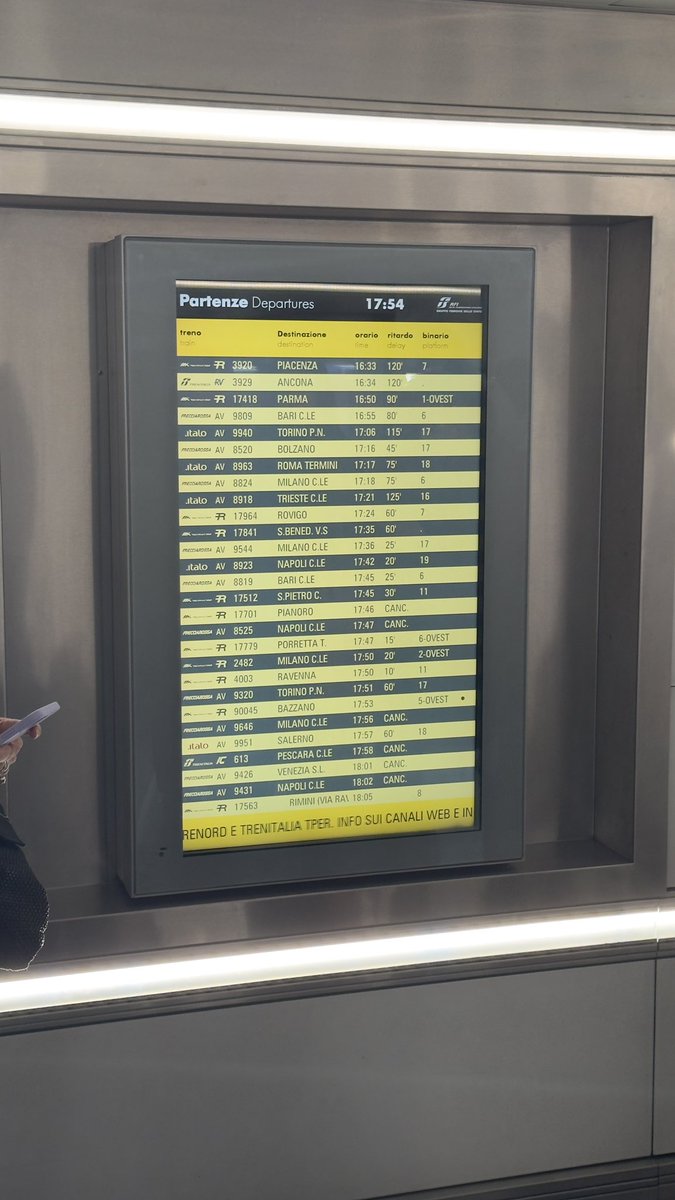 luco92's tweet photo. 50 sfumature di ritardo
Vorrei direi che è tutta colpa dello sciopero, ma da quando faccio il pendolare è una costante

#trenitalia https://t.co/WUA4d8ff5X