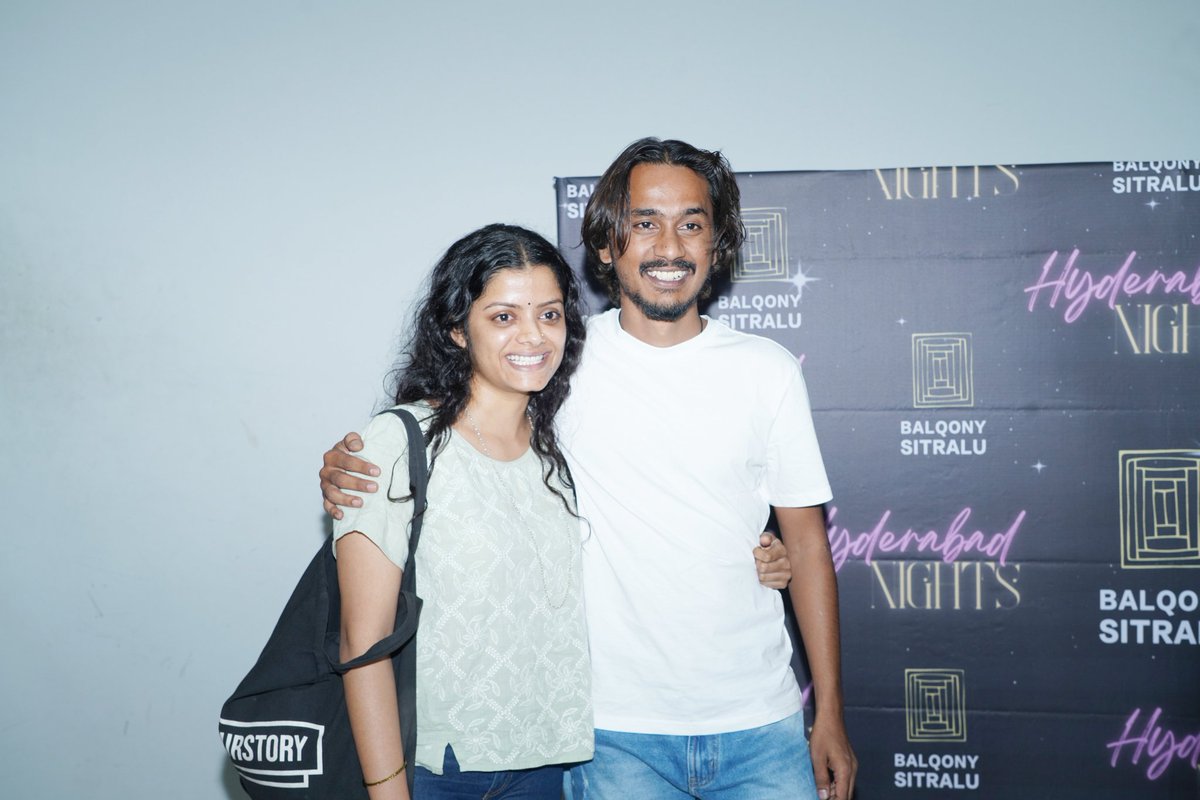 BalqonySitralu's tweet photo. Glimpses from the screening of Hyderabad Nights.
@gayathrigupta77 @shivapranavll @sagaryvv @VENKIPRODUCER #AkashTripathi #harishankartn
#HyderabadNights #hyderabad #telugu #telugucinema #independentcinema https://t.co/cxS3n28lyF