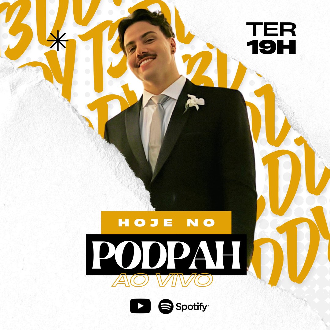 YouVlogsBR's tweet photo. 🚨 HOJE É O DIA 🚨

Faltam só algumas horas! Hoje, às 19h, o @t3ddyyyyy  estará AO VIVO no @Podpah ! Preparem-se para muita resenha! Não vai perder, né!? 🔥

Usem a tag: #T3ddyNoPodPah

#T3ddy #PodPah #YouVlogs #Podcast https://t.co/3G4iUJdplL