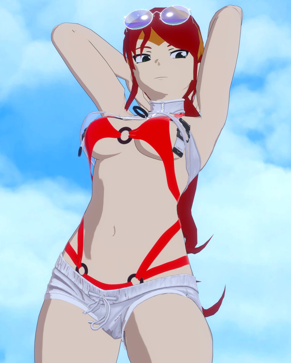 SoftServeNeo's tweet image. Out for a swim?~ 🍁❤️
#RWBY #VRChat