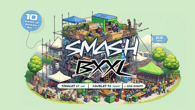 noonvania's tweet photo. sapf is over, last eu tournament of the year... nahh jk theres more

super smash bxxl! 23rd of november, 64 cap singles, 32 team cap doubles + side events!

wanna play some melee before the new year starts? join the tourney! link in comments https://t.co/sNOrq197OE
