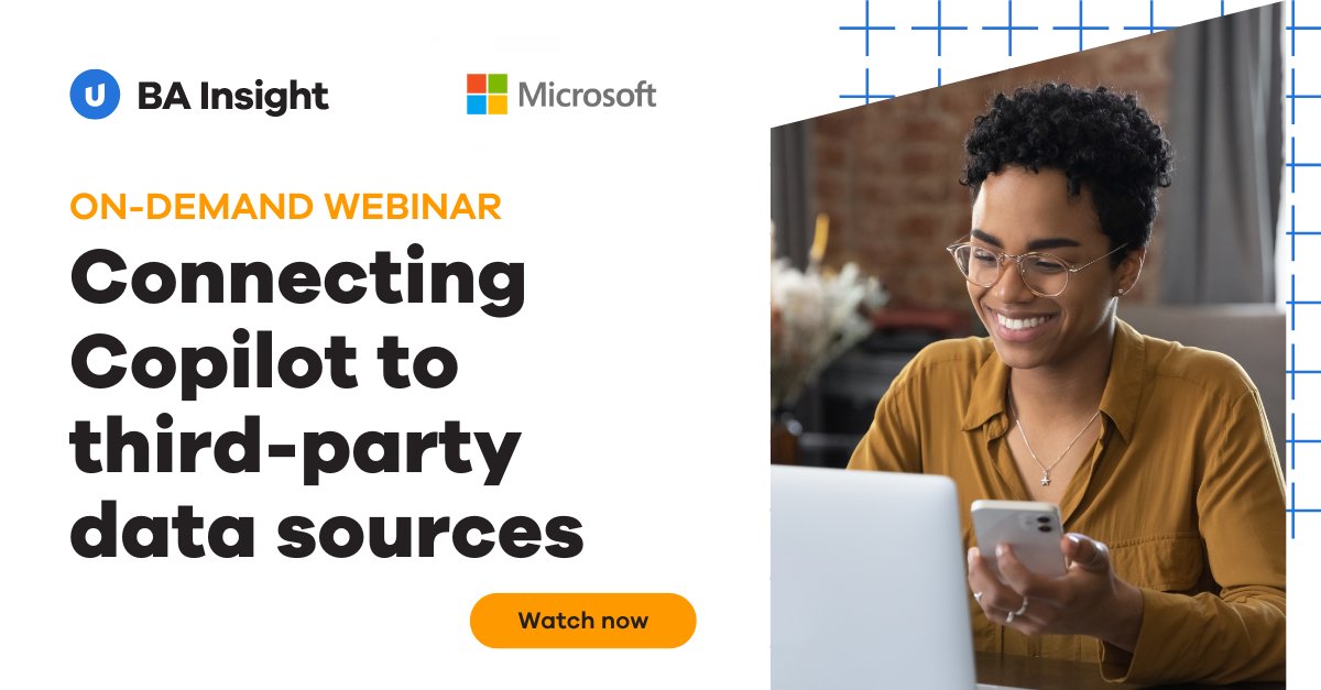 👨‍💻 Don’t miss out on our #webinar with Data3! Learn how to extend #Microsoft #Copilot with third-party data using graph connectors. From integration examples to security tips, it’s all covered. #MicrosoftCopilot powers up your workflows! bit.ly/3NkBvvy #UplandBAInsight