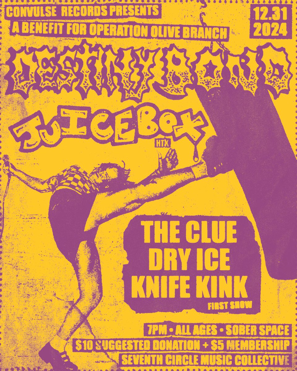 denver - nye at 7th circle, a benefit for Operation Olive Branch to distribute direct aid to Palestinians ⚔️