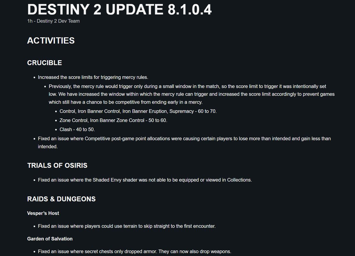 Destiny Bulletin tweet media