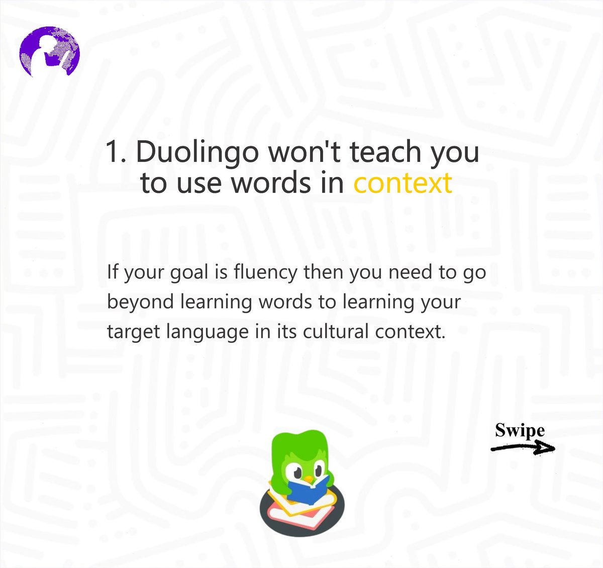 prepmewell's tweet image. 891 day Duolingo streak is impressive 🔥but can you speak the language fluently? 🤔

#prepmewell #learnnewlanguage #onlineclasses #languagelearning #languageclasses #igbo #French #yoruba