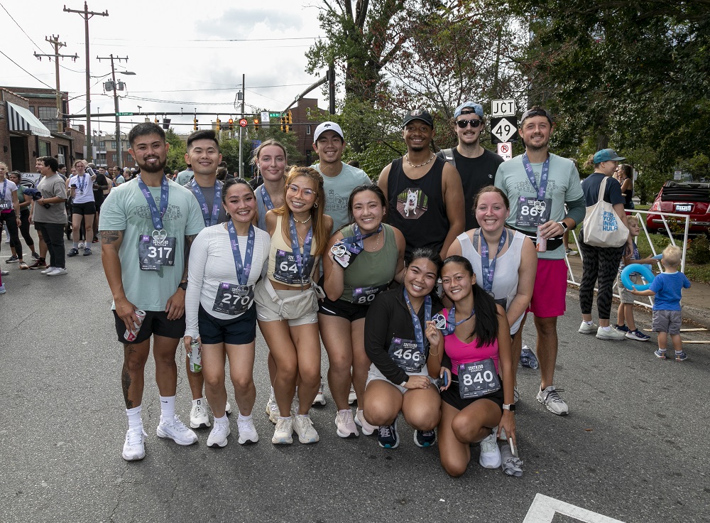 SouthEndShuffle's tweet image. The smiles at the finish line say it all! 😄 We loved seeing everyone’s excitement and can’t wait to do it again next year.

Presented By: @SkufcaLaw @woodenrobotale @BeaconCLT
📸: @CharlotteImage

#SouthEndShuffle #runsouthend #runbots #runcharlotte #charlotte #SouthEnd