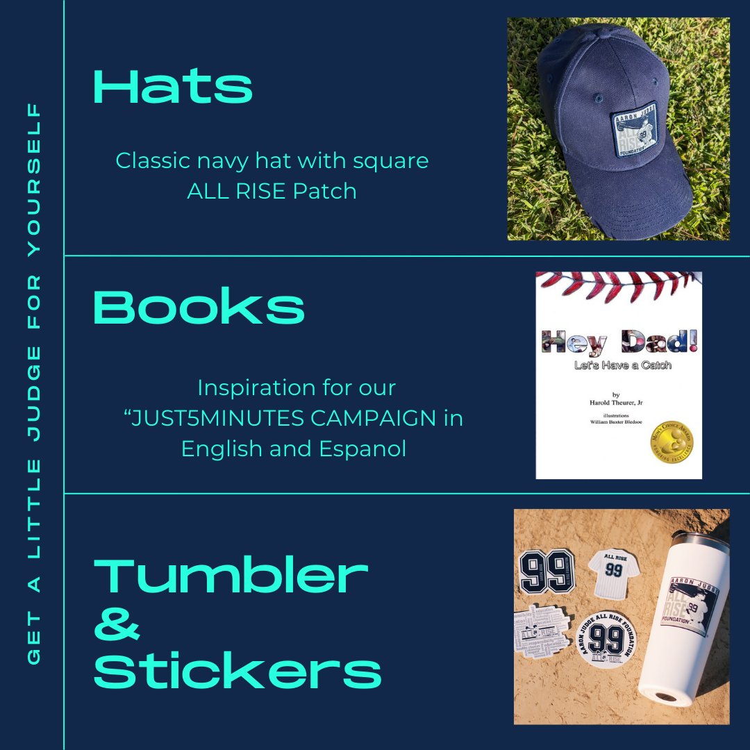 Shop for a cause and support Aaron's mission to inspire youth to reach their unlimited possibilities. 

Check out all the items available in our store.

…dge-all-rise-foundation.myshopify.com