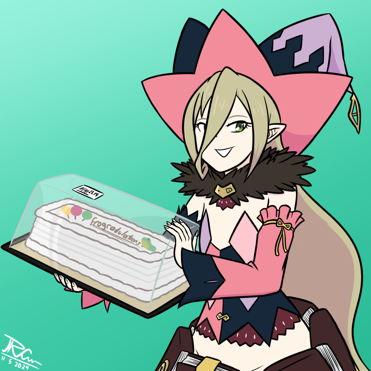 jdrider02's tweet photo. Magilou got a cake for one of my friends 🥳 https://t.co/6ai4Z5waez