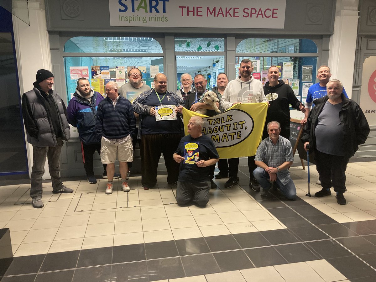 I had an amazing day with the <a href="/talkaboutitmate/">Talk About It Mate</a> guys down at the Make Space in Walkden this afternoon they are all Everyday Mental Health Heroes! Taking the pledge doing the training wearing the badge! Combating the stigma that prevents us reaching out when we need support