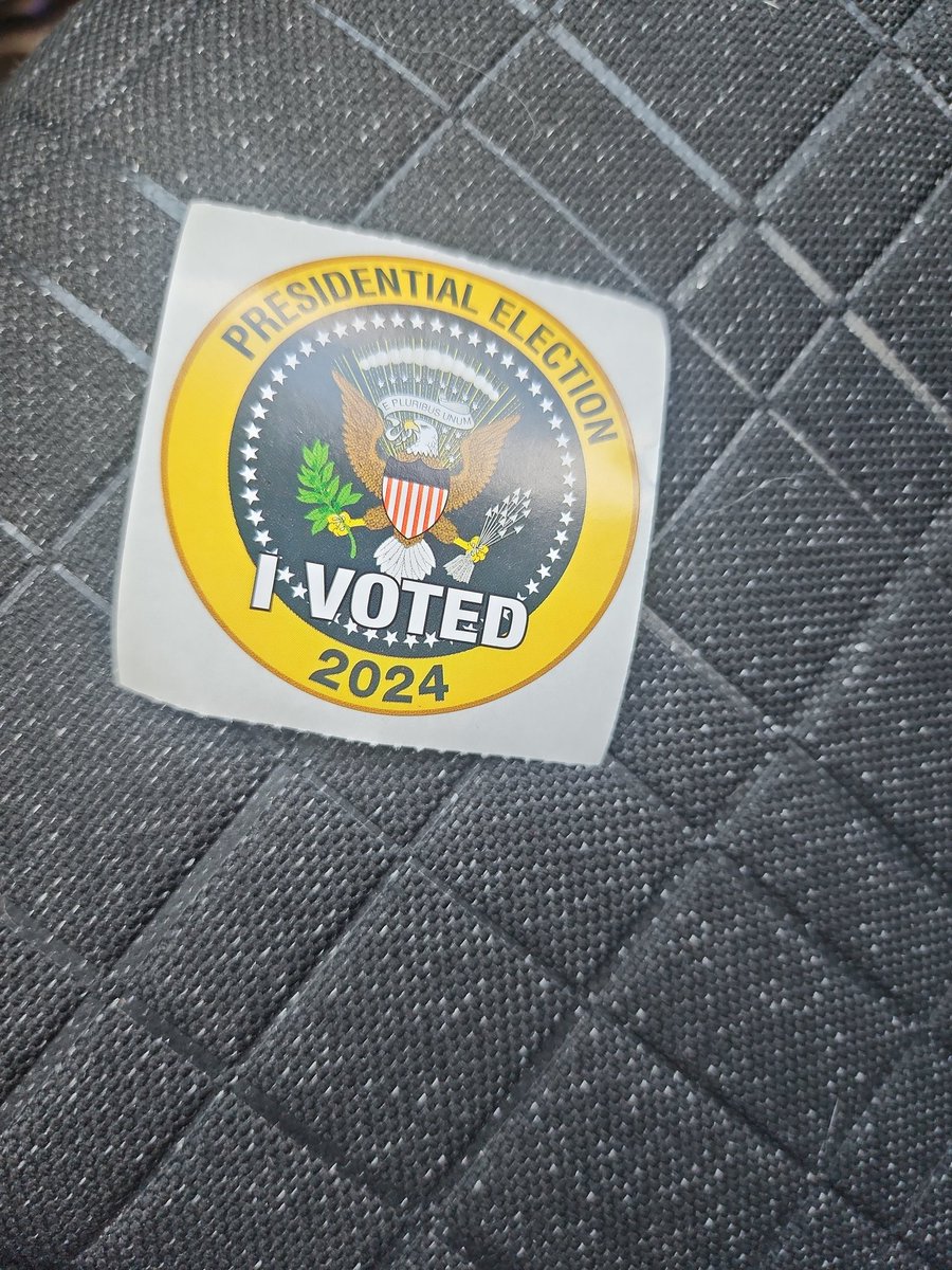 I voted for myself today, one guy didn't have an opponent so I just wrote my name