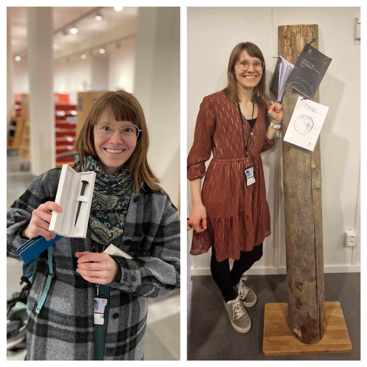 Sellin Lab (@sellinlab) on Twitter photo Proud of our senior PhD student Petra Geiser <a href="/PetraGeiser6/">Petra Geiser</a>, who yesterday nailed her printed thesis onto the group log. Now only the funnest part remains! Proud of our senior PhD student Petra Geiser <a href="/PetraGeiser6/">Petra Geiser</a>, who yesterday nailed her printed thesis onto the group log. Now only the funnest part remains!