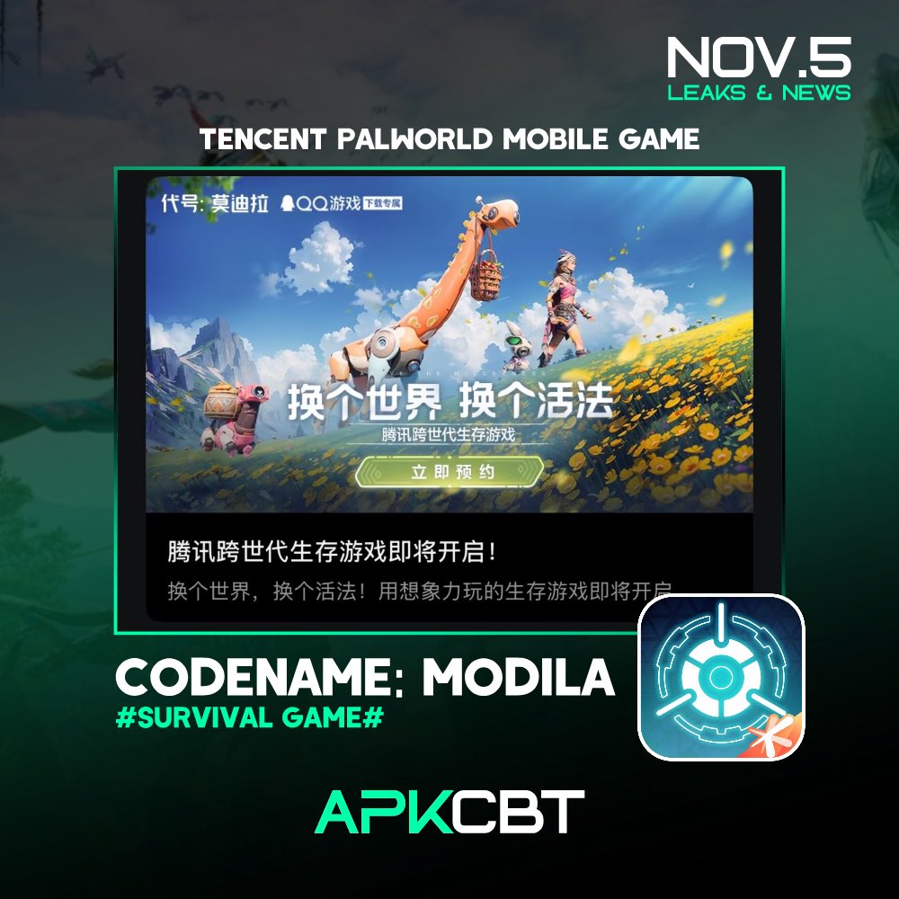 APKCBT's tweet image. #Codenamemodila It is a new survival game produced by Tencent Games, supporting Android iOS and PC platforms, and has been licensed by China's special operating privileges.

Pre-registration: bit.ly/playmodila

#TencentPioneer #APKCBT #LevelInfinite #mobilegames #survival