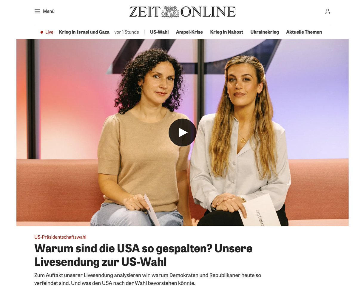 Unser Livestream zur US-Wahl ist gestartet. Für die nächsten 20 Stunden begleiten wir das Geschehen mit einer Spezialausgabe von „Was jetzt?“.

Auf zeit.de visualisieren wir die einlaufenden Ergebnisse, so detailliert wie noch nie.