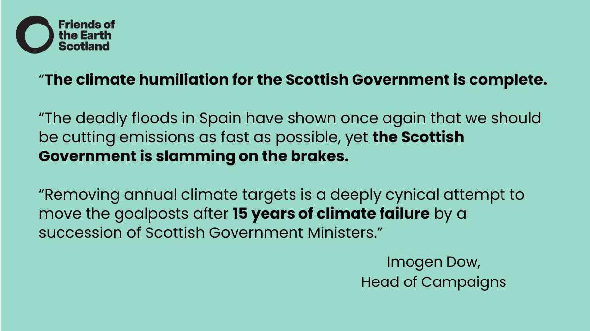 BREAKING: 

The Scottish Parliament has voted to scrap its 2030 climate targets.