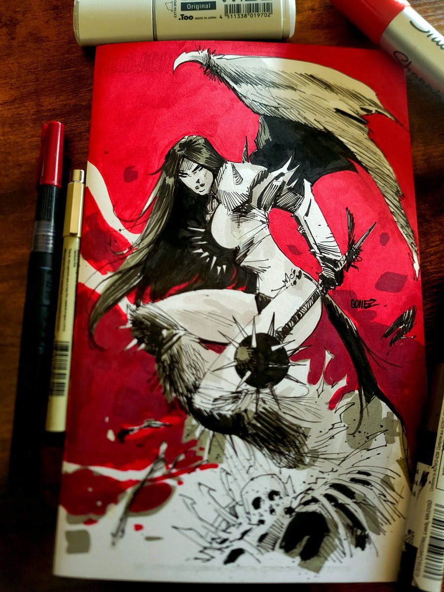 joelgomezart's tweet photo. Sketchcover of Hellwitch from @thecoffincomics 

#sketch #comics #indiecomics https://t.co/1YVR9lgqa9