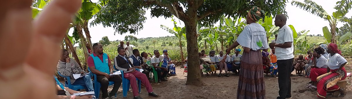 Listenng to women in a care group. Very refreshing to see how nutrition education hae changef their lives