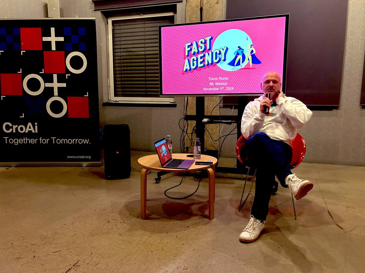 FastAgencyAI's tweet image. Time for @CroAI_org’s ML Pub Club & our @davorrunje talking about #MultiAgentSystems, @pyautogen and, of course, #FastAgency. 😁
GH: github.com/airtai/fastage…
Discord: bit.ly/FastAgencyDisc…
#AutoGen #MultiAgents #MultiAgentAI #opensource