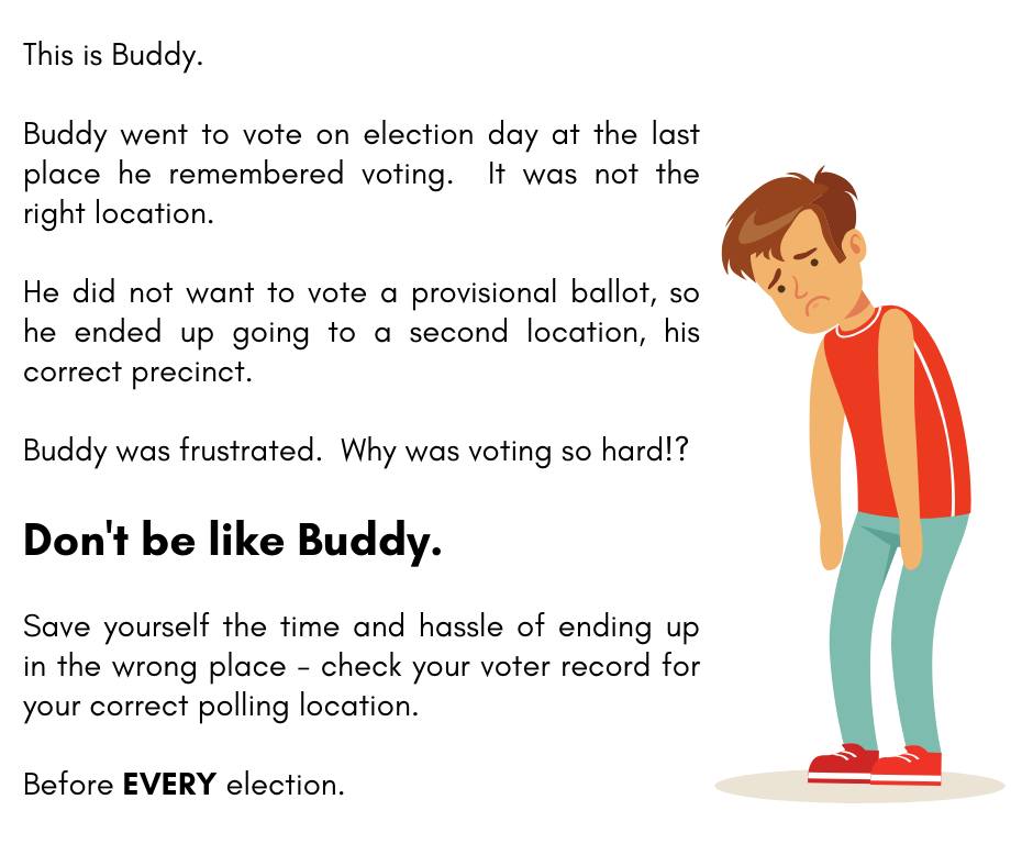 Remember that you need to go to your correct precinct today!
Don't know where you should go?

Check the precinct look-up: bit.ly/3HXLvYA

#brunsco #YourVoteCounts