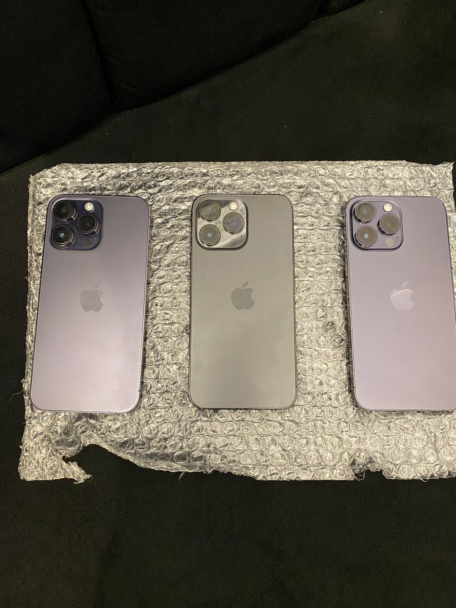 GplugNg's tweet image. #GoodDeals

iPhone 14 ProMax

128GB ( Purple )
Physical Sim 
1m 50k

256GB ( Black )
eSIM 
1m 50k

128GB (Purple)
eSIM 
 1.1m

Swap Allowed

To order kindly send a DM or call/WhatsApp 08148953936

Pls RT