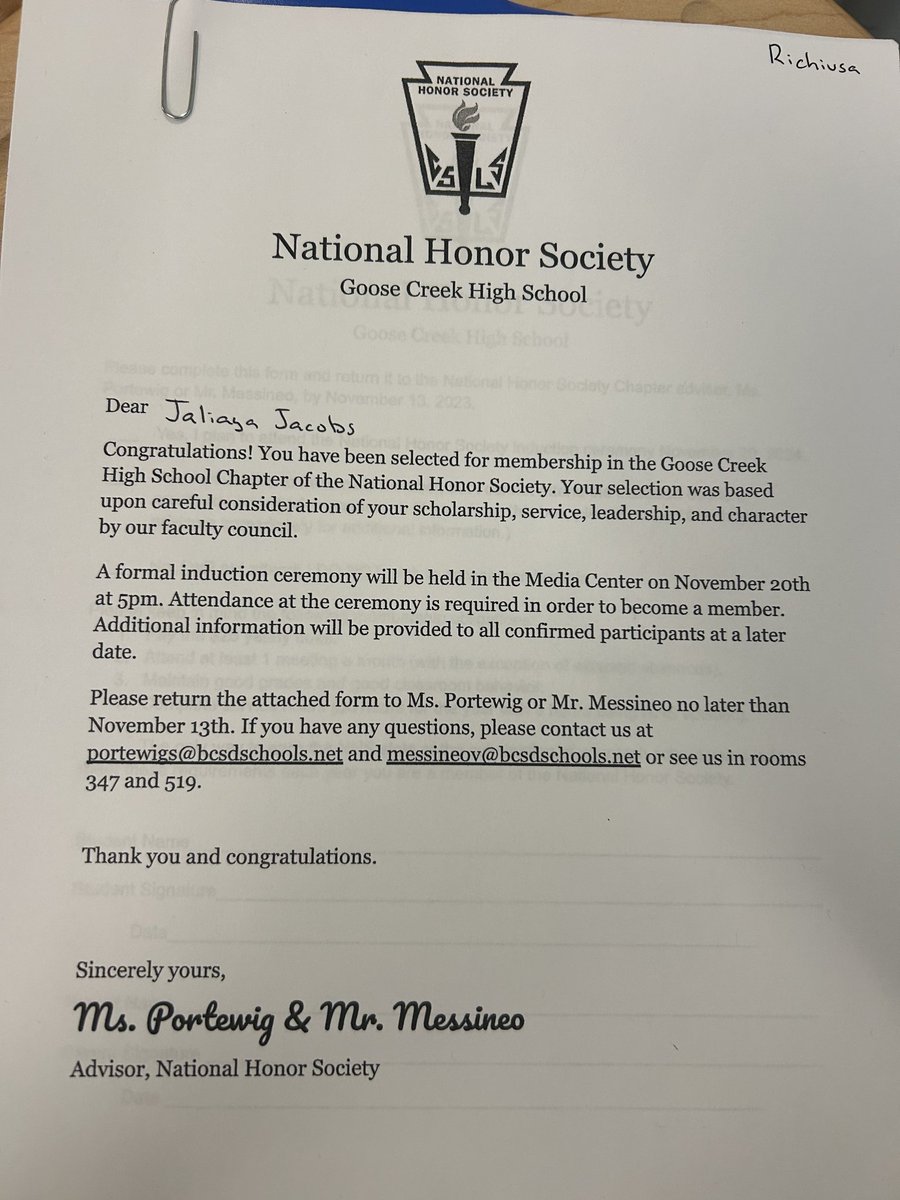 One thing I was taught is that my books come before play. My hard work is paying off. Thank you National Honor Society of Goose Creek SC. It's a blessing to be a part of this organization. #booksmart #academicscholar #sports #basketsball #leadership #blessed