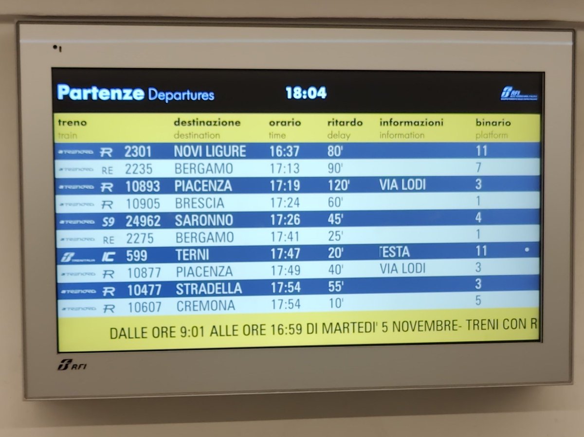 Spero vi licenzino tutti, voi e i vostri scioperi del cazzo. Riuscite a farvi odiare anche dagli unici che dovrebbero stare dalla vostra parte.

#Trenitalia #Trenord #sciopero