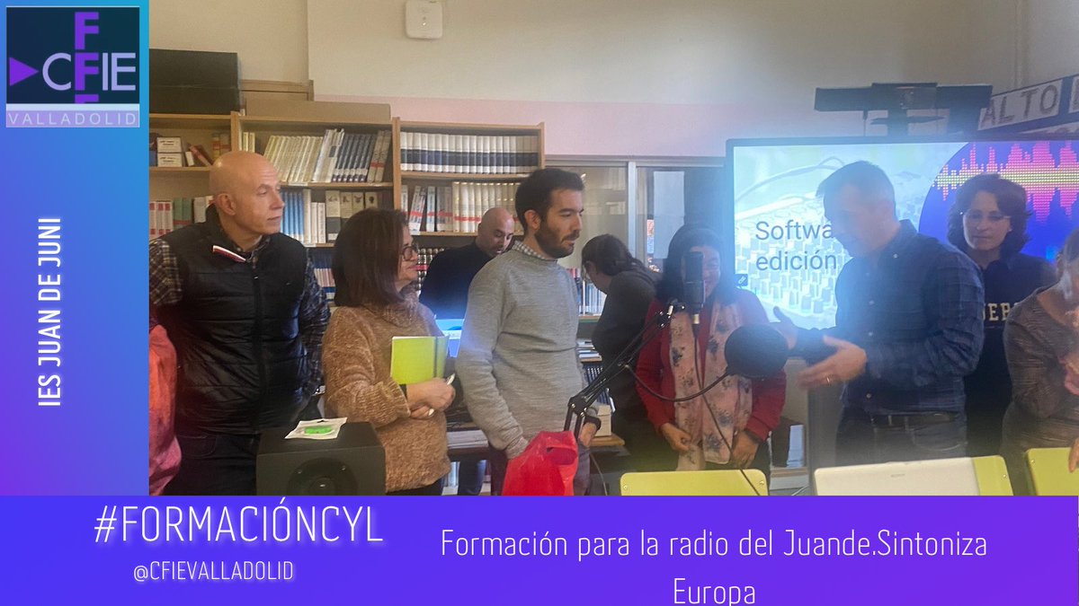 <a href="/iesjuandejuni/">IESJuanDeJuni</a> inicia su formación en #radio 📻con <a href="/frannoci/">Francisco Noci</a> 
➡️Aprendemos los
beneficios de la radio en el aula🧑‍🏫
➡️Conocemos la herramienta 🗜️🎙️
➡️Descubrimos el software de edición📣
#FormacionCyL
<a href="/educacyl/">Educación JCyL</a> 
<a href="/cfievalladolid/">CFIE VALLADOLID</a>