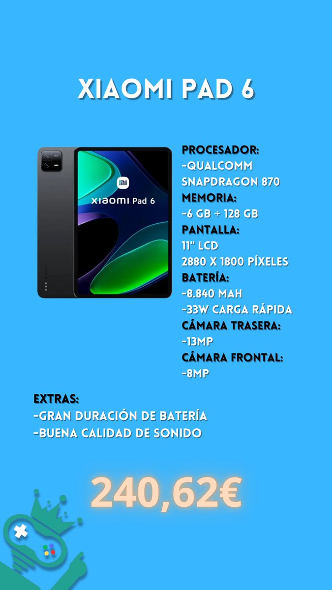 TechParaDummies's tweet photo. 📱💥 5 Tablets Recomendadas Calidad-Precio 🚀 Si buscas rendimiento sin gastar de más, estas tablets ofrecen justo lo que necesitas. ¡Echa un vistazo a nuestras opciones destacadas! https://t.co/sXGvAtCiY2