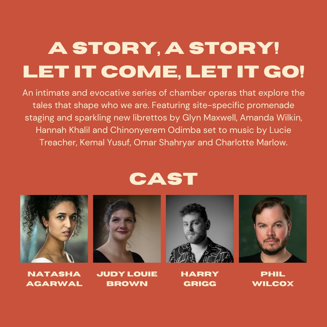 Premiering THIS WEEKEND🎶
A story, a story! Let it come, let it go! is an intimate and evocative series of chamber operas that explore the tales that shape who we are. Join us for three site-specific performances in Exeter, London, and Poole 📍

🎟️: englishtouringopera.org.uk/productions/a-…