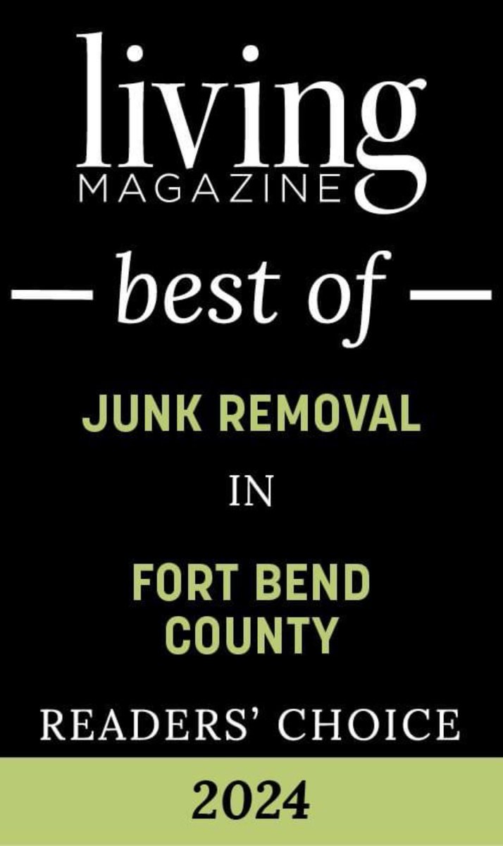 The Junkluggers of Houston West are honored to be named the best junk removal service in 3 communities! Thank you all for your support! #junkluggersofhoustonwest