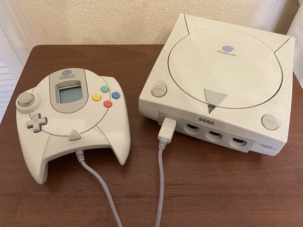 DilzzGamez's tweet photo. Here is my first ever owned Console, Sega Dreamcast! I remember playing Sonic Adventure  at my neighbour’s house, and I was blown away with it being 3D and open world. One day, my Dad surprised me with my own Dreamcast. Dreamcast will always be one of my fav Consoles. 🕹️ https://t.co/zQrmpiABf6