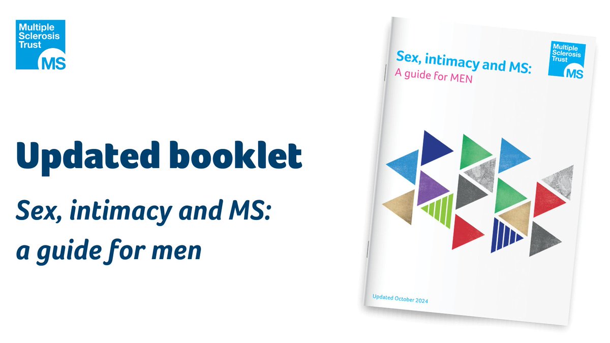 Sex, intimacy and MS: a guide for men – UPDATED and BACK IN STOCK.

You can order copies through our shop, where you can also find our guide for women.

#MS #MultipleSclerosis #ThisIsMS #MSTrust #MSSex

pulse.ly/x1xc2ehqze