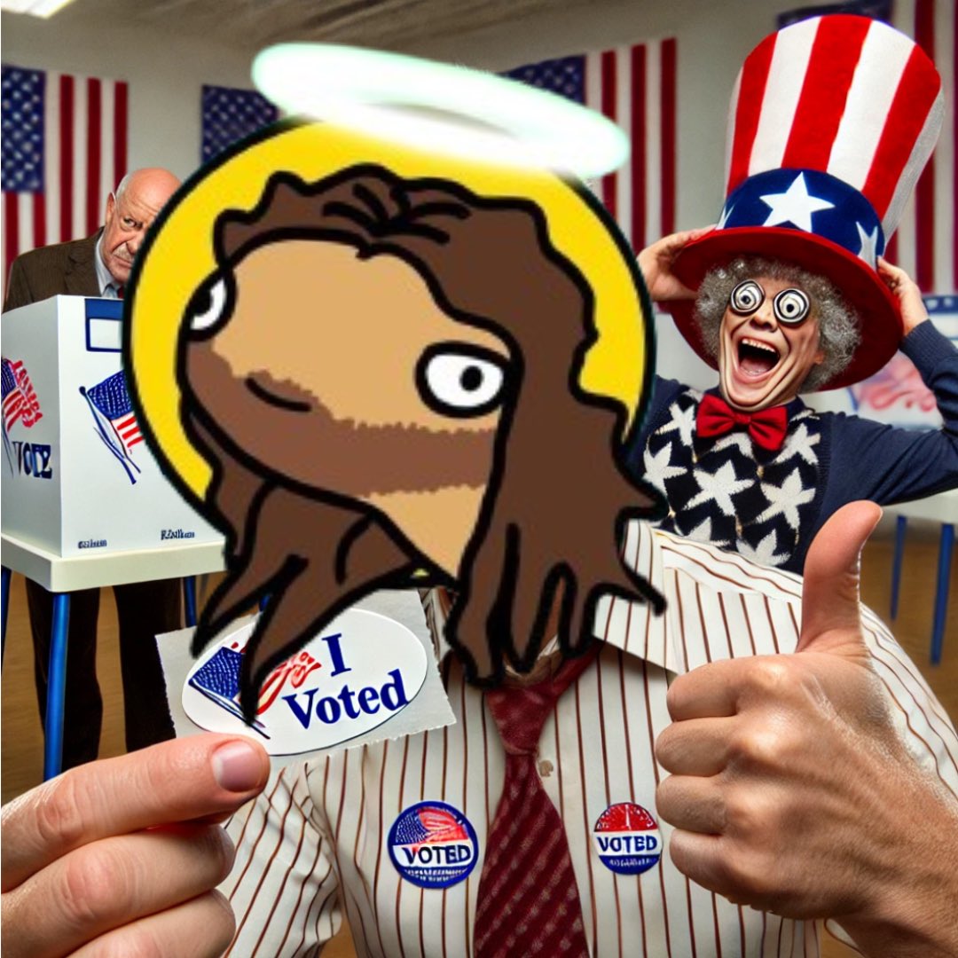 JizzusToken's tweet image. #electionday2024 🇺🇸 #memecoin #jizzus 🙏 #bullish #crypto 😇 #Vote2024