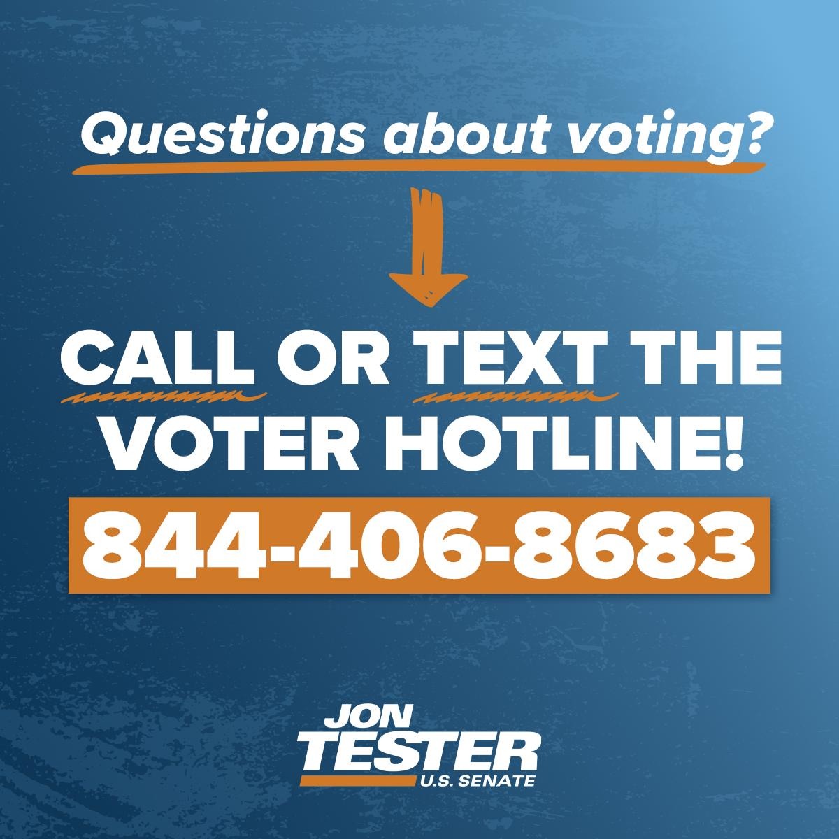 If you have any questions about voting today, call or text our voter hotline: 844-406-8683 ⤵️