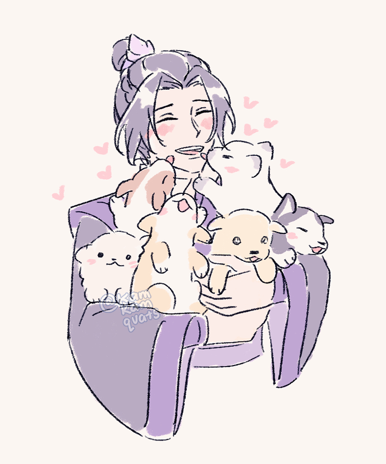 day 2: gift puppies! Happy birthday sect leader jiang!! ❤️🎉🎉

#jcpuppyweek24