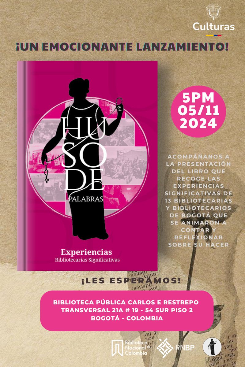 angieamanda's tweet photo. Hoy es el lanzamiento de nuestro libro en donde presentaremos diferentes experiencias bibliotecarias de Bogotá. https://t.co/x3J5hVZZQy