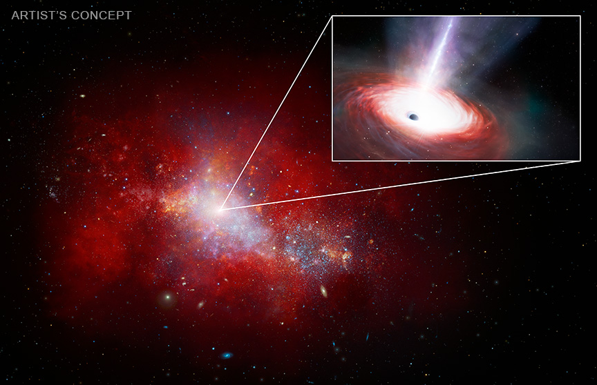 Astropierre (@astropierre) on Twitter photo Les télescopes spatiaux <a href="/NASAWebb/">NASA Webb Telescope</a> et <a href="/chandraxray/">Chandra Observatory</a> ont découvert un trou noir supermassif de faible masse au centre d'une galaxie, seulement 1,5 milliard d'années après le Big Bang.
Il attire la matière à un rythme phénoménal, plus de 40X la limite théorique possible !
1/2 Les télescopes spatiaux <a href="/NASAWebb/">NASA Webb Telescope</a> et <a href="/chandraxray/">Chandra Observatory</a> ont découvert un trou noir supermassif de faible masse au centre d'une galaxie, seulement 1,5 milliard d'années après le Big Bang.
Il attire la matière à un rythme phénoménal, plus de 40X la limite théorique possible !
1/2