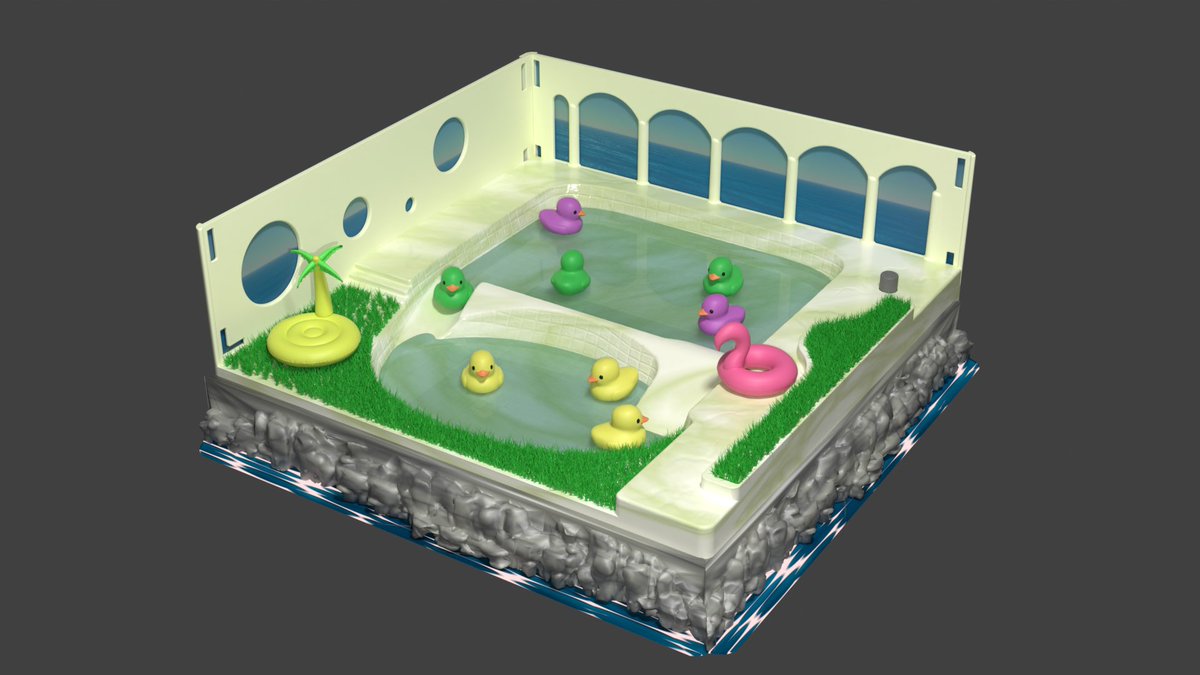 A brave board game publisher approached us asking if we would be interested in making a scale model scene of Infinity Cool, with real water, ducks, and all.

Do you like the idea?