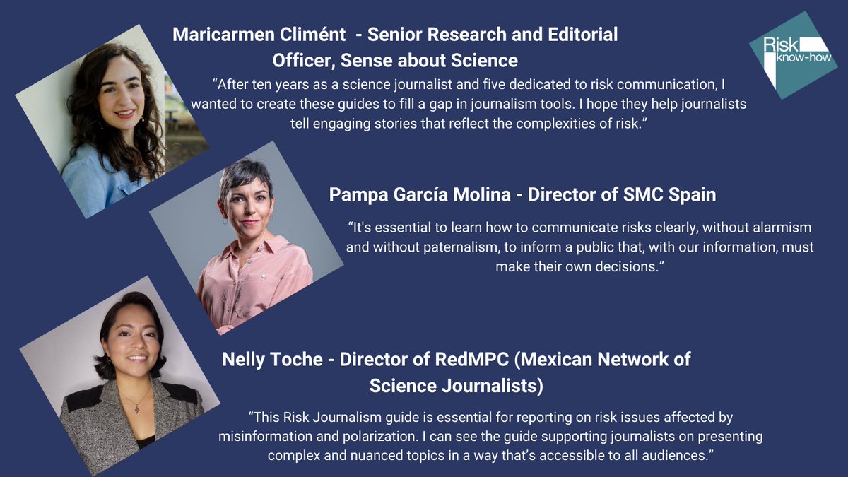 Riskknowhow's tweet image. Urge estar preparados para comunicar #riesgos. Comprender riesgos facilita a las personas en todos los niveles tomar decisiones informadas. En #RiskKnowHow desarrollamos una guía con 8 puntos para comunicar riesgos, desde medicinas hasta #desastres, en español e inglés.