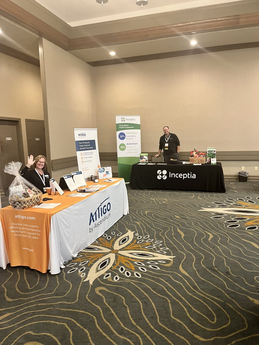 MoASFAP's tweet image. At the MASFAP conference? Come see the friendliest vendors around! They have of great products and information to share to help students!