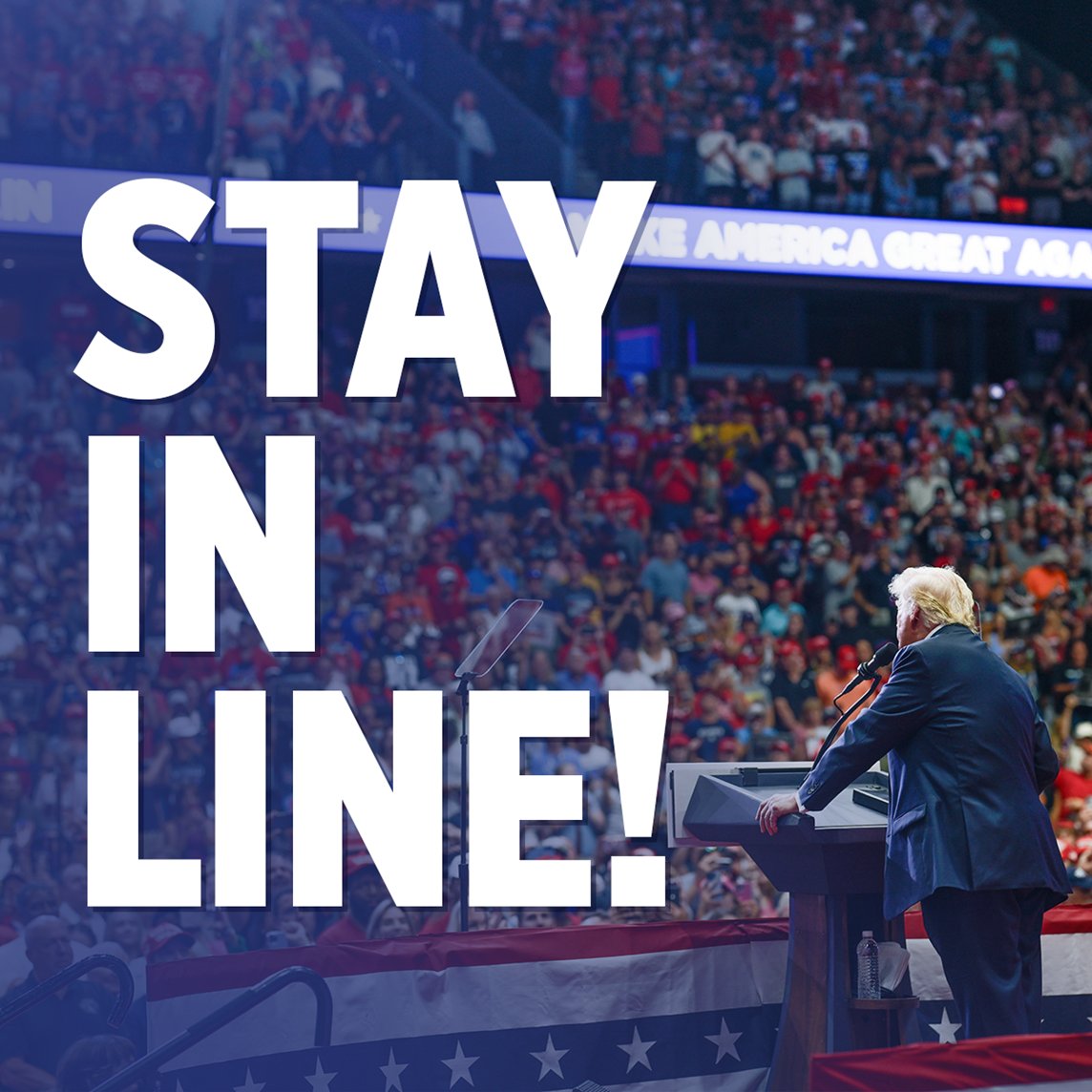 Donald J. Trump (@realdonaldtrump) on Twitter photo <a href="/JWil_82/">Jerremy Wilson</a>
STAY IN LINE!
Republicans: We are doing GREAT! Stay in Line. Do not let them move you.
STAY IN LINE AND VOTE!
#VoteforTrump #VotedforTrump
Reply #stop to opt-out. <a href="/JWil_82/">Jerremy Wilson</a>
STAY IN LINE!
Republicans: We are doing GREAT! Stay in Line. Do not let them move you.
STAY IN LINE AND VOTE!
#VoteforTrump #VotedforTrump
Reply #stop to opt-out.