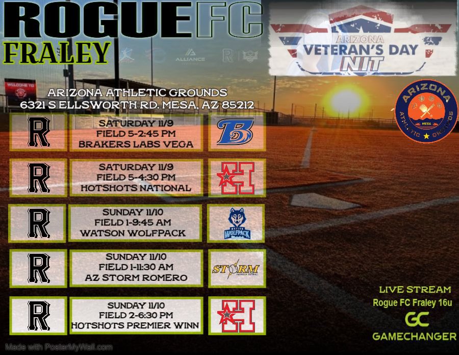 daphnerogers00's tweet photo. Back at it again this weekend! Come watch us play! @ROGUEFC_Fraley @CoachKayeAZ https://t.co/ganj69Yszb