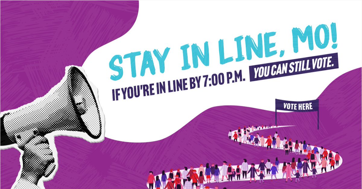 Have you voted yet? If not, polls close at 7:00 p.m. If you are in line by 7, you can still cast your ballot! #VOTE