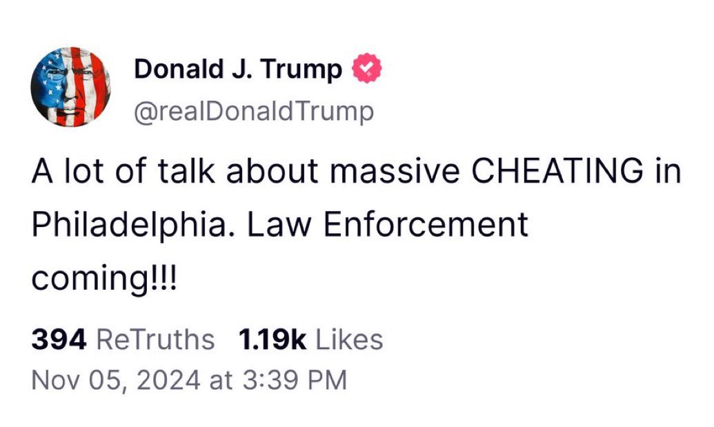He’s losing.